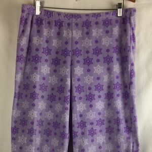 Disney snowflake fleece pants